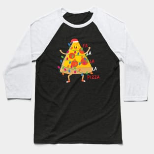 Christmas Pizza Sings Baseball T-Shirt